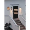 Große Hausnummernleuchte MODENA, Außenwandleuchte Downlight, Edelstahl