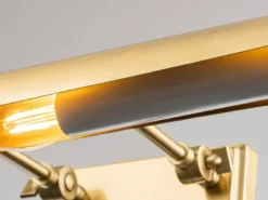 Große LED Bilderleuchte in Altmessing, verstellbar, Breite 70cm