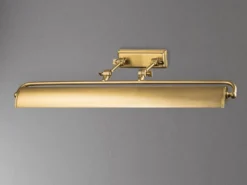 Große LED Bilderleuchte in Altmessing, verstellbar, Breite 70cm