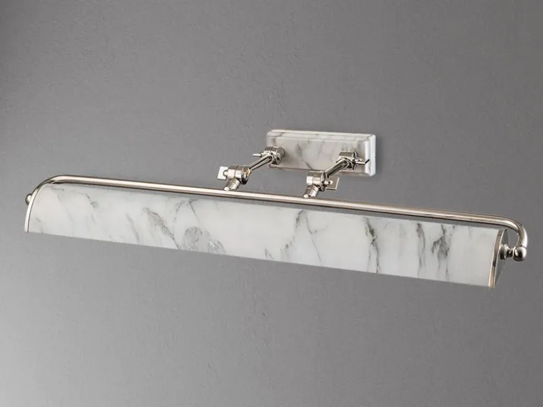 Große LED Bilderleuchte in Marmoroptik, verstellbar, Breite 70cm