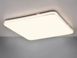 Große LED Deckenleuchte BLANCA flach, hell & dimmbar, Warmweiß, Quadrat 53cm