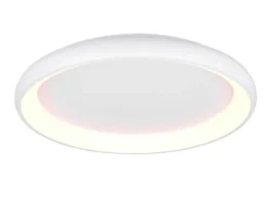 Große LED Deckenleuchte CARDONA hell & dimmbar über Schalter, Weiß rund Ø 75cm