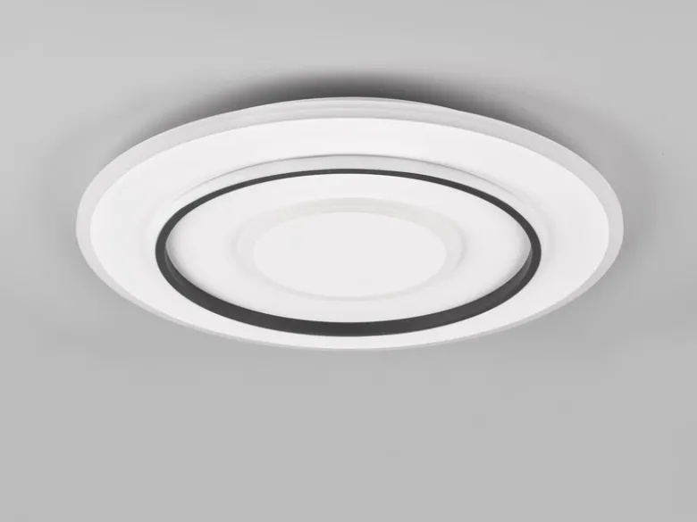 Große LED Deckenleuchte JORA flach & hell, mit Fernbedienung dimmbar Ø 60cm