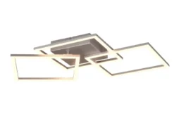 Große LED Deckenleuchte TRAIL Titan schwenkbare Module, Breite 74cm