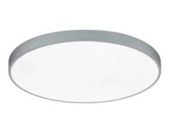 Große LED Deckenleuchte WACO Grau extern dimmbar, hell mit 12.400 Lumen Ø 75cm