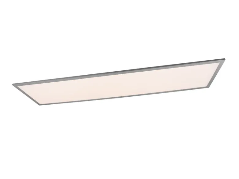 Große LED Panel Deckenleuchte GAMMA mit Fernbedienung, Grau, Breite 119cm