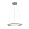 Große LED Pendelleuchte AMADOR Silber, dimmbar & Lichtfarbe einstellbar Ø 75cm