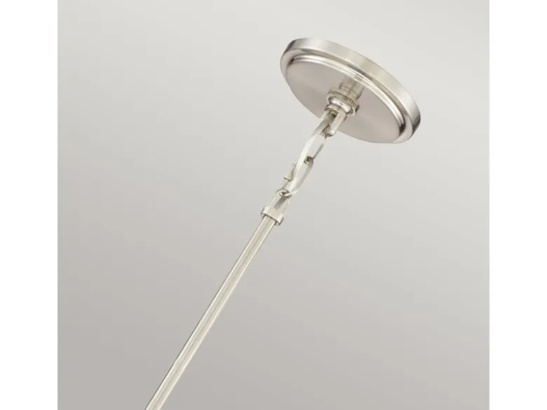 Große LED Pendelleuchte aus Stoff, 4-stufig höhenverstellbar, Ø 46cm