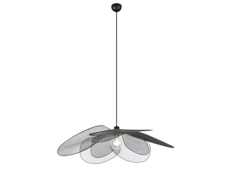 Große LED Pendelleuchte mit ausgefallenem Gitter Lampenschirm, Ø 87cm