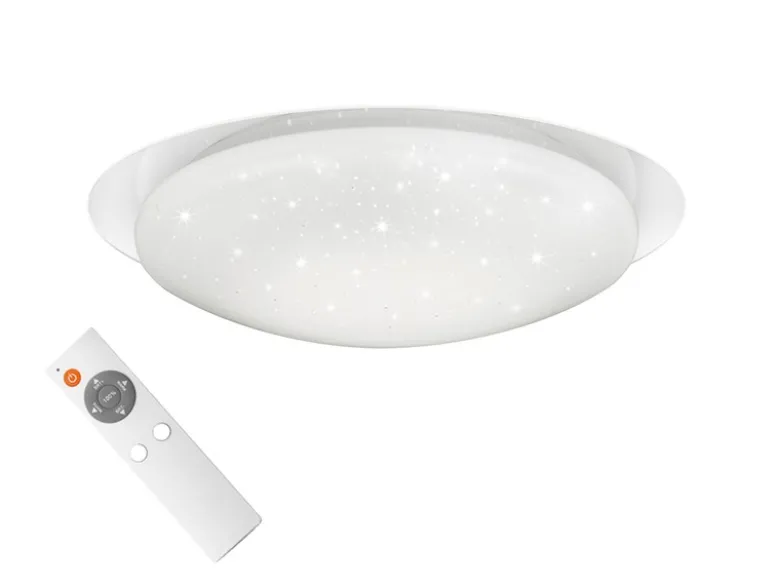 Große LED Sternenhimmel Deckenlampe FRODO mit Fernbedienung, dimmbar, Ø 72cm