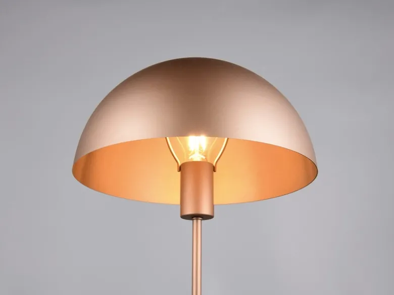 Große LED Tischleuchte aus Metall Coffee in Pilzform, Höhe 45cm