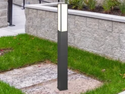 Große LED Wegeleuchte FUERTE in Anthrazit, IP54, Höhe 155cm