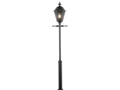 Große Mastleuchte PALLAS aus Aluminium Schwarz, Höhe 260cm