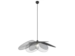 Große Pendelleuchte FLEURE mit ausgefallenem Gitter Lampenschirm, Ø 87cm