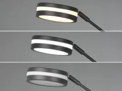Großer LED Deckenfluter FRANKLIN mit Lesearm, Höhe 181cm, Anthrazit