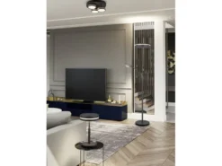 Großer LED Deckenfluter FRANKLIN mit Lesearm, Höhe 181cm, Anthrazit