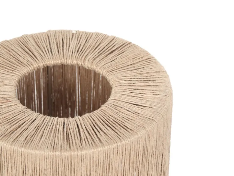 Große Tischleuchte SMILLA aus Jute Natur im Boho Stil, Höhe 45cm