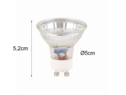 GU10 LED - 4,5 Watt, 400 Lumen, 4000 Kelvin neutralweiß, Ø5cm - 3 Stufen Dimmer