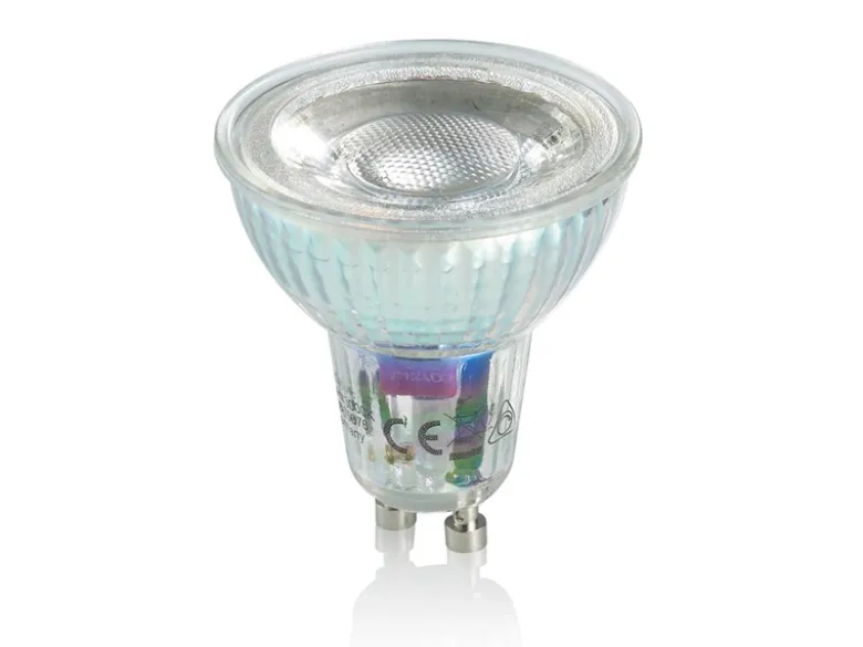 GU10 LED Stiftsockel - 4,5 Watt, 345 Lumen 3000 Kelvin Warmweiß - extern dimmbar