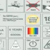 GU10 Einbauspot, 3-er Set, richtbar gebürsteter Stahl