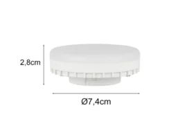 GX53 LED - 10 Watt, 950 Lumen, 4.000 Kelvin neutralweiß Ø7,4cm - extern dimmbar