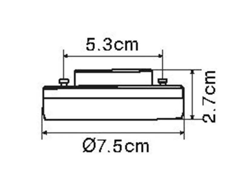 GX53 LED - 7,5 Watt, 550 Lumen, 3000 Kelvin warmweiß, Ø7,5cm - nicht dimmbar