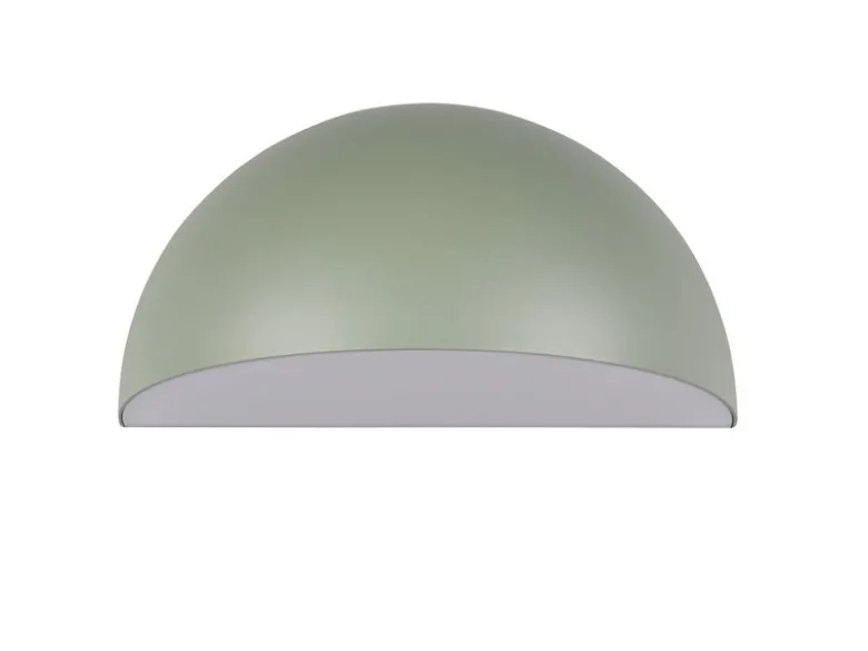 Halbrunde Downlight Außenwandleuchte MAAS Grün, Breite 27cm
