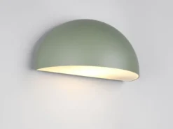 Halbrunde Downlight Außenwandleuchte MAAS Grün, Breite 27cm