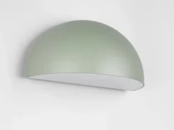 Halbrunde Downlight Außenwandleuchte MAAS Grün, Breite 27cm