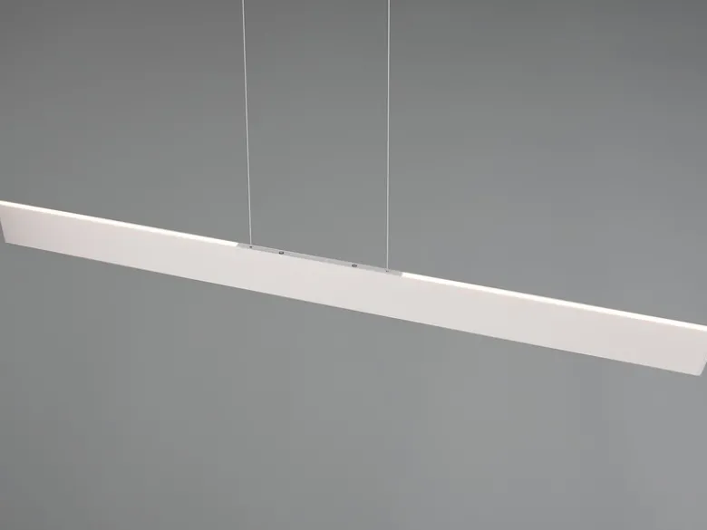 Höhenverstellbare LED Pendelleuchte GALWAY dimmbar, Hellgrau Breite 150cm