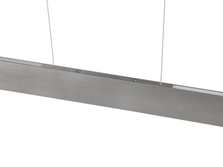 Höhenverstellbare LED Pendelleuchte GALWAY dimmbar, Silber Breite 150cm