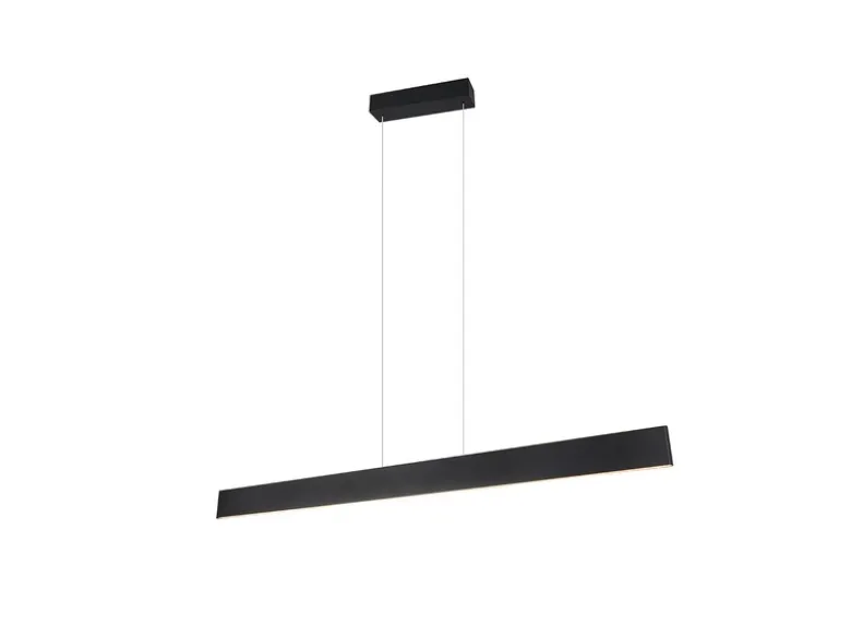 Höhenverstellbare LED Pendelleuchte GALWAY dimmbar, Schwarz Breite 150cm