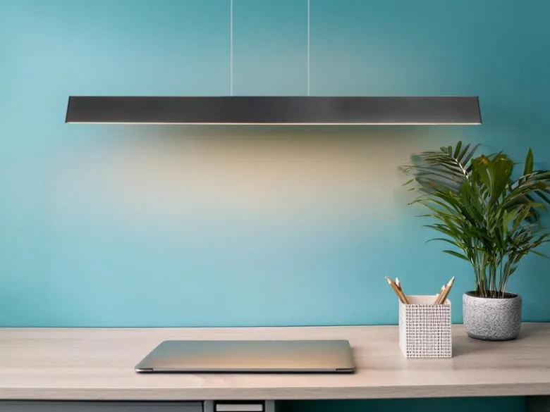 Höhenverstellbare LED Pendelleuchte GALWAY dimmbar, Schwarz Breite 150cm