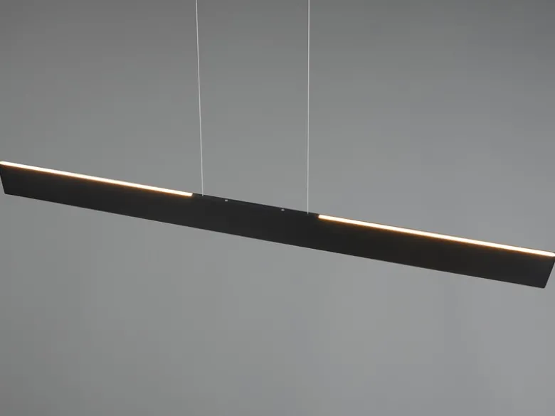 Höhenverstellbare LED Pendelleuchte GALWAY dimmbar, Schwarz Breite 150cm
