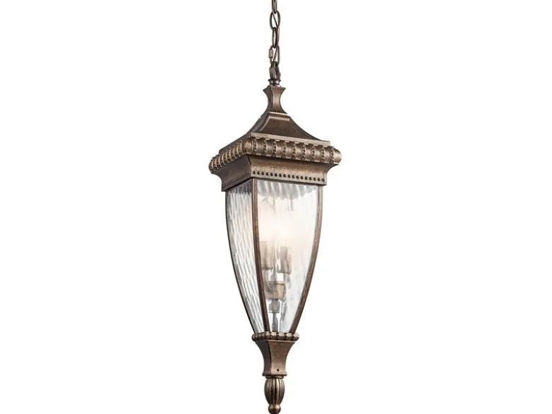 Historische Außen Hängeleuchte VENETIAN RAIN, Bronze Ø18cm