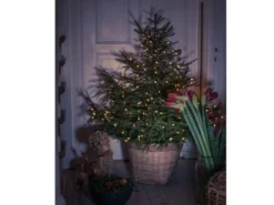 Hängende LED Christbaum Lichterkette 150 bernsteinfarbene LED´s -