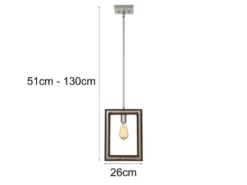Hängende Wandleuchte WESTERLY 2 in 1 Wand- & Pendelleuchte, 4-stufig verstellbar