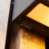 HYBRID LED Außenwandleuchte INKA, Solar & Strom 230V, Anthrazit 18cm breit