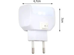 Ideales LED Nachtlicht CHASER Orientierungsleuchte mit Schalter für Steckdose