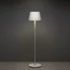 4in1 Akku Outdoor Stehleuchte POMEZIA mit RGB Farbwechsel, Weiß, H:150cm