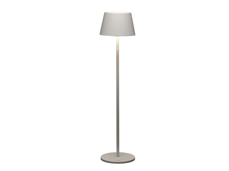 4in1 Akku Outdoor Stehleuchte POMEZIA mit RGB Farbwechsel, Weiß, H:150cm
