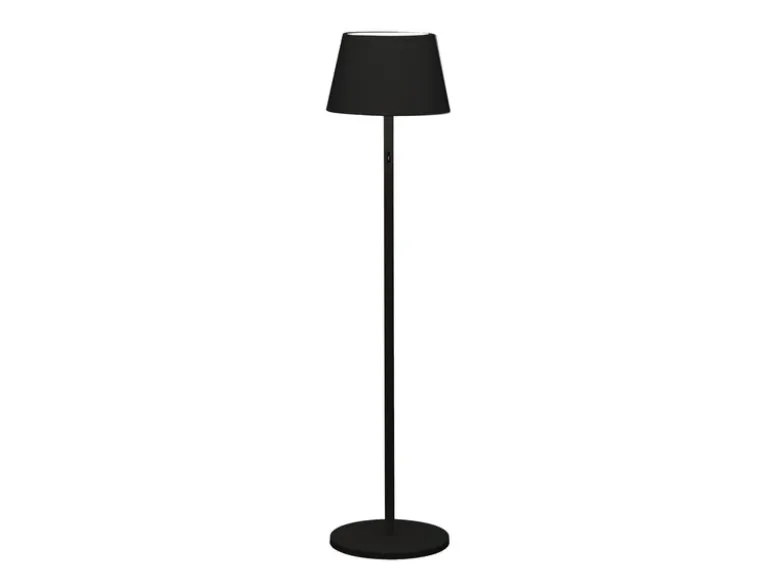 4in1 Akku Outdoor Stehleuchte POMEZIA mit RGB Farbwechsel, Schwarz, H:150cm
