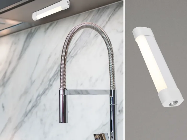 3in1 Akku Tageslicht Unterbauleuchte YUKI ohne Kabel zum Kleben, Länge 18,6cm