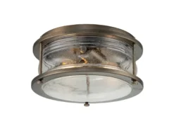 Industrial Deckenleuchte ASHLAND BAY für Innen & Außen, Bronze Ø30,5cm