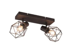 Industrial Deckenstrahler NARDA 2-flammig E14 in Rost-Optik, Breite 30cm