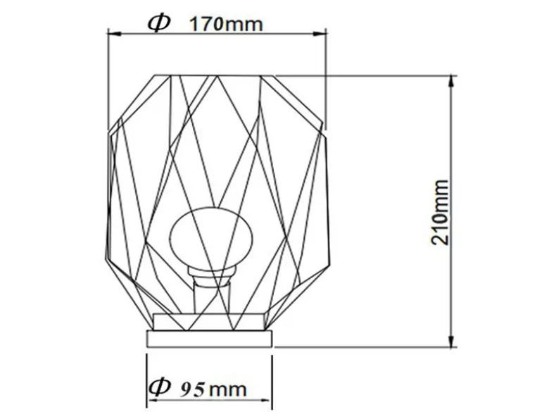 Industrial LED Tischlampe NARDA Schwarz, kabellos Batteriebetrieb, Höhe 21cm