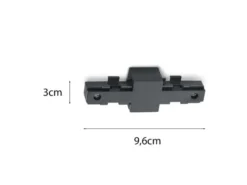 Isolator Schwarz für 2-Phasen Schienensystem DUOline