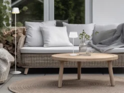Kabellose Akku Stehlampe SUAREZ dimmbar für Innen & Außen, Weiß - 123cm klein