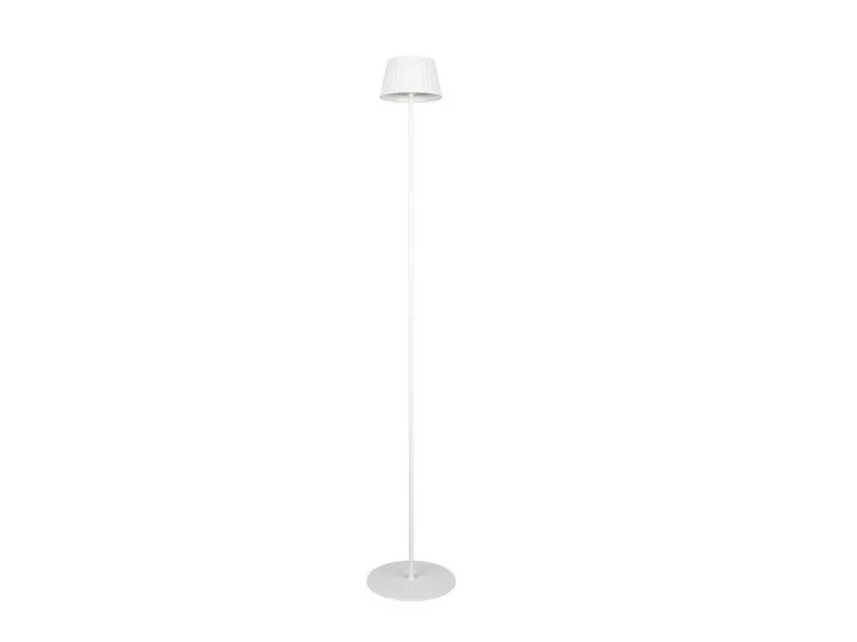 Kabellose Akku Stehlampe SUAREZ dimmbar für Innen & Außen, Weiß - 123cm klein