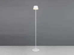 Kabellose Akku Stehlampe SUAREZ dimmbar für Innen & Außen, Weiß - 123cm klein
